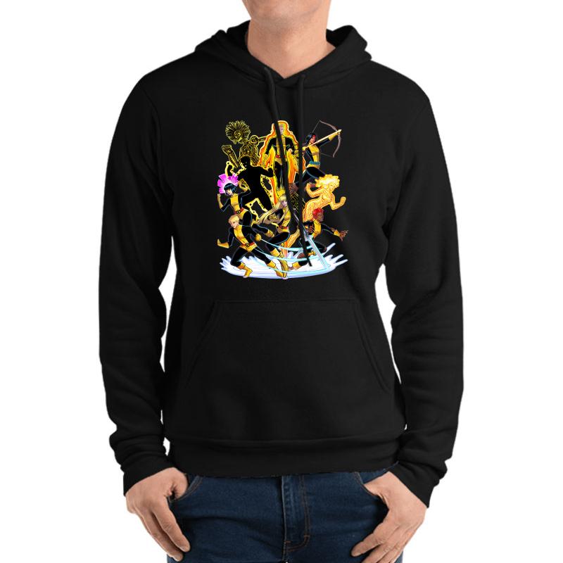 X Men the New Mutants Unisex Hooded Sweatshirt Men Black