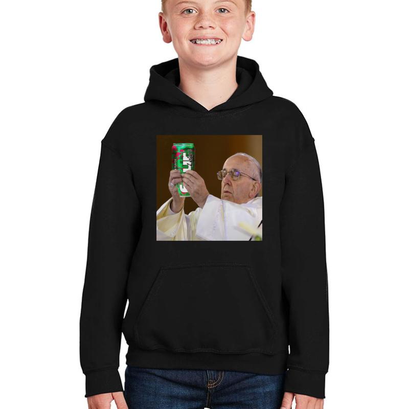 The Pope Four Loko Youth Hooded Sweatshirt Boy Black