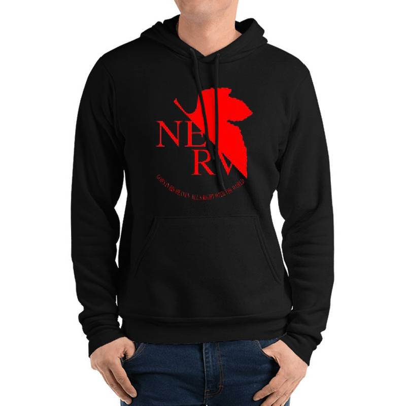Neon Genesis Evangelion NERVE Logo Youth Hooded Sweatshirts