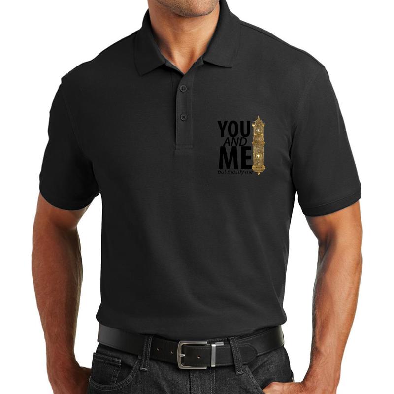 You And Me But Mostly Me- Book Of Mormon Unisex Polo Jersey Sport Shirt Men Black