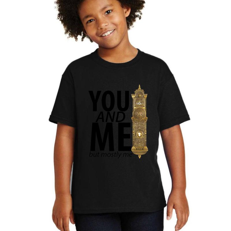 You And Me But Mostly Me- Book Of Mormon Youth T-Shirt Boy Black