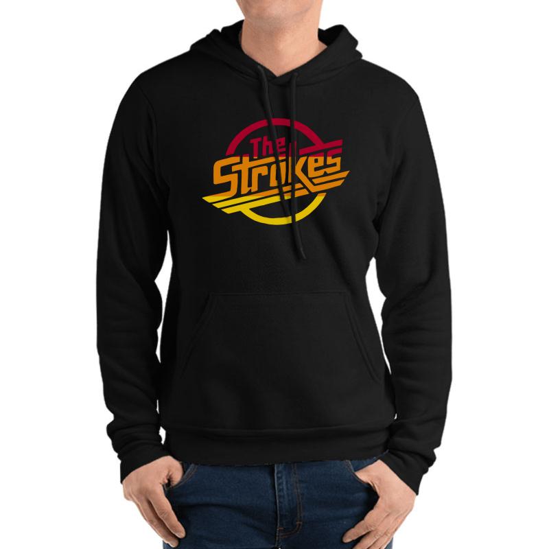 The Strokes Tri-Color Unisex Hooded Sweatshirt Men Black