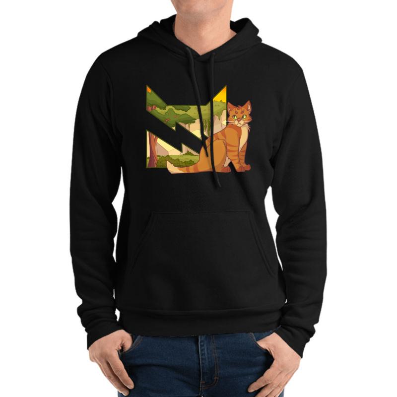 Thunderclan Warriors Warrior Cats Unisex Hooded Sweatshirt Men Black