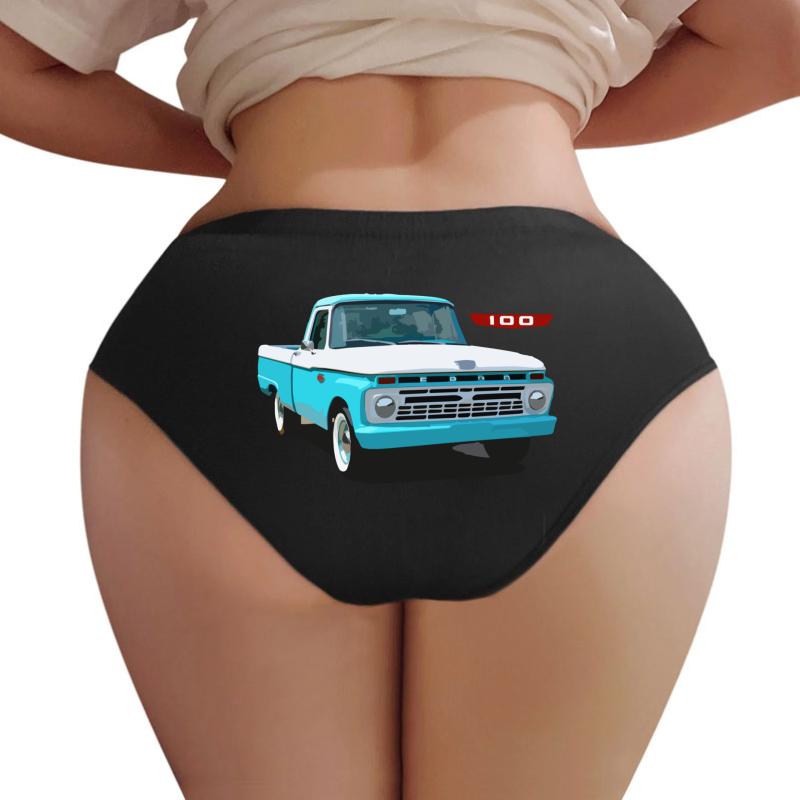 1966 Ford F100 Truck Women Underwear Panties Women Black