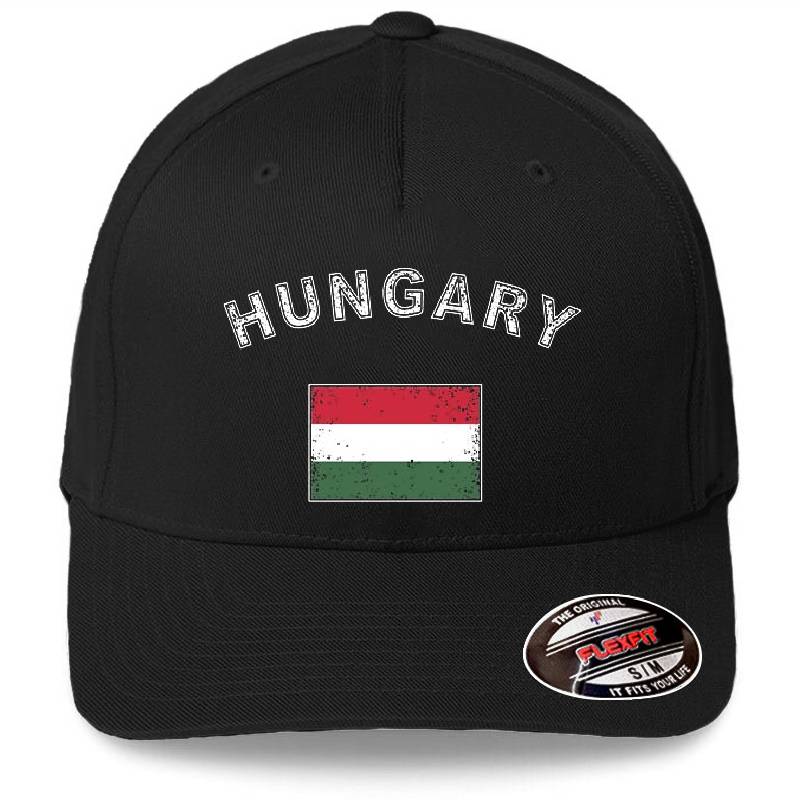 Hungary Hungarian flag flag Premium Flat Bill Snapback Caps