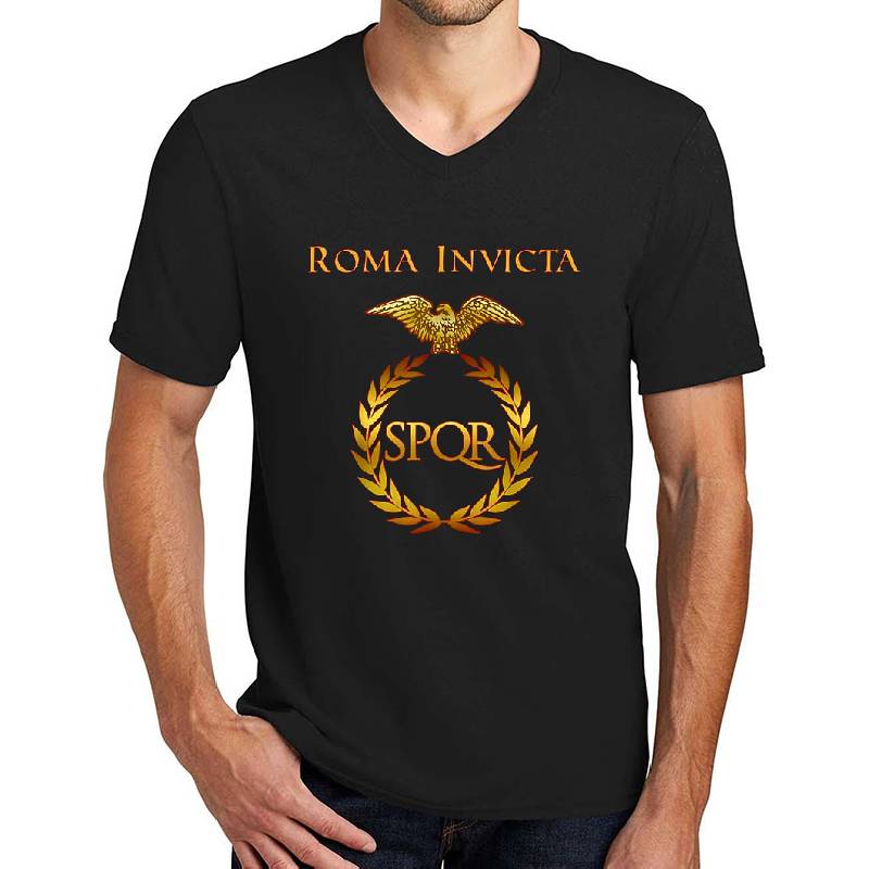 Roma Invicta SPQR T-Shirt  Rome Roman Empire Latin  Richardson Premium Trucker Snapback Caps