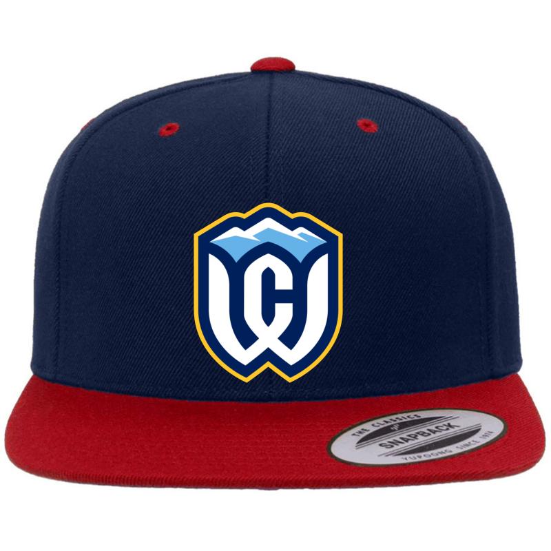 Whitman College Premium Flat Bill Snapback Cap  Navy