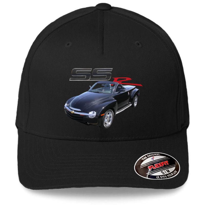 2004 Chevy Ssr Flexfit Baseball Cap  Black