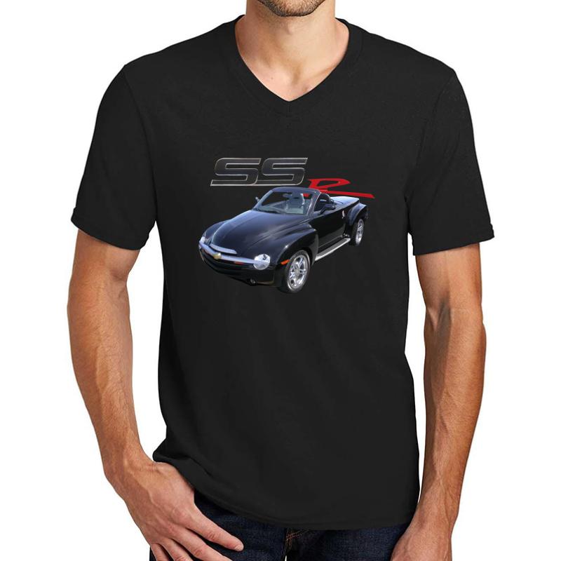 2004 Chevy Ssr Unisex V-Neck T-Shirt Men Black