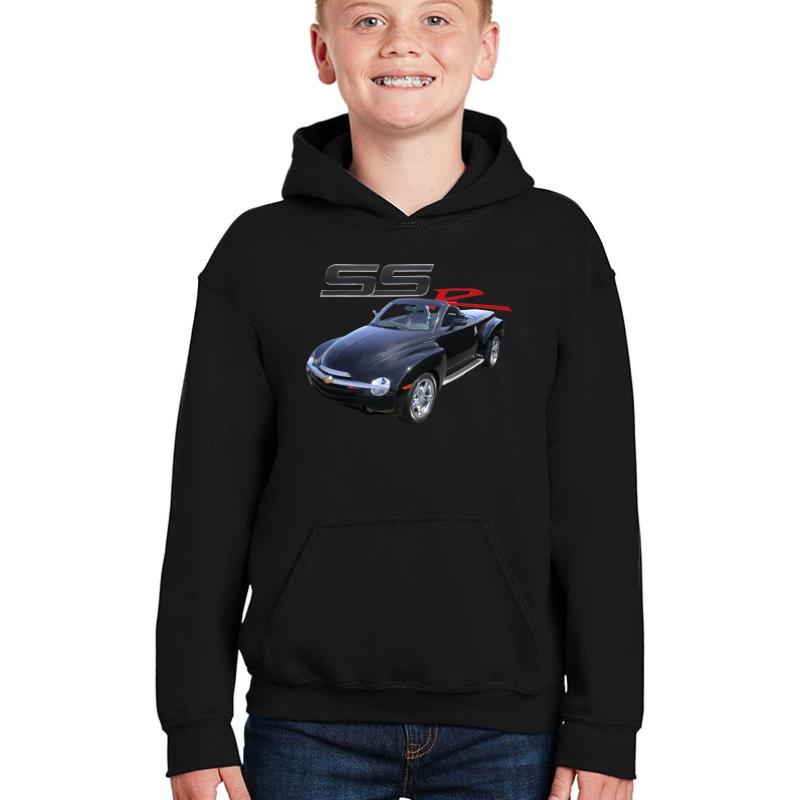 2004 Chevy Ssr Youth Hooded Sweatshirt Boy Black