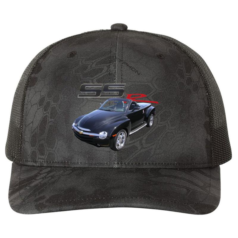 2004 Chevy Ssr Richardson Premium Trucker Snapback Cap  Kryptek Typhon Black