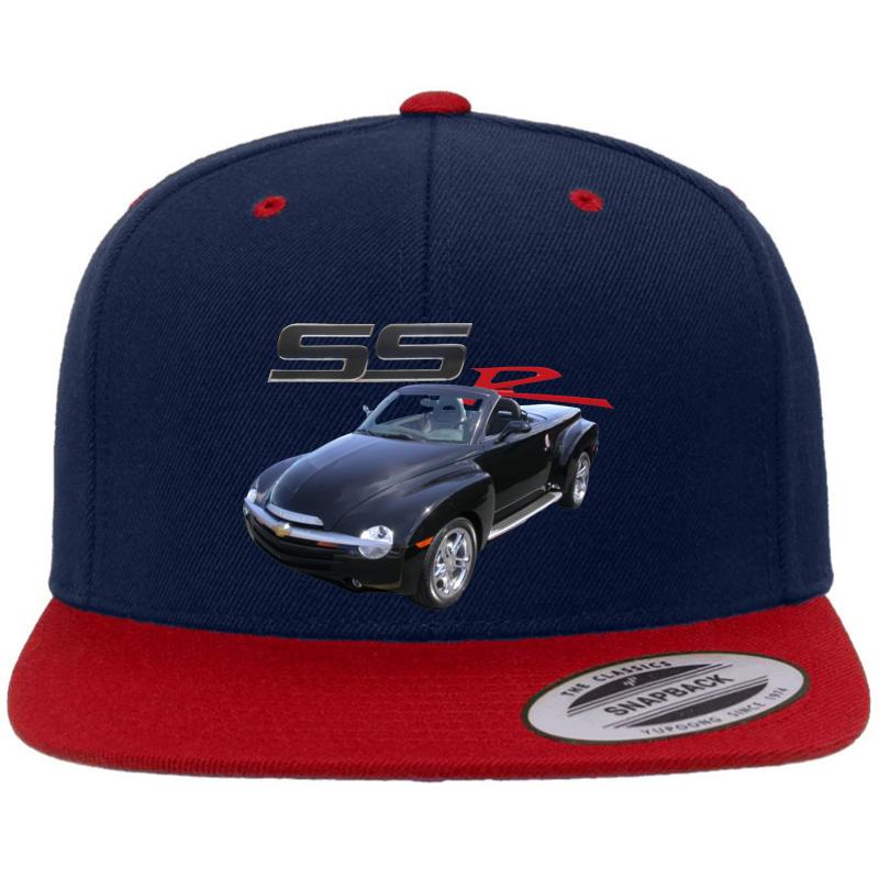 2004 Chevy Ssr Premium Flat Bill Snapback Cap  Navy