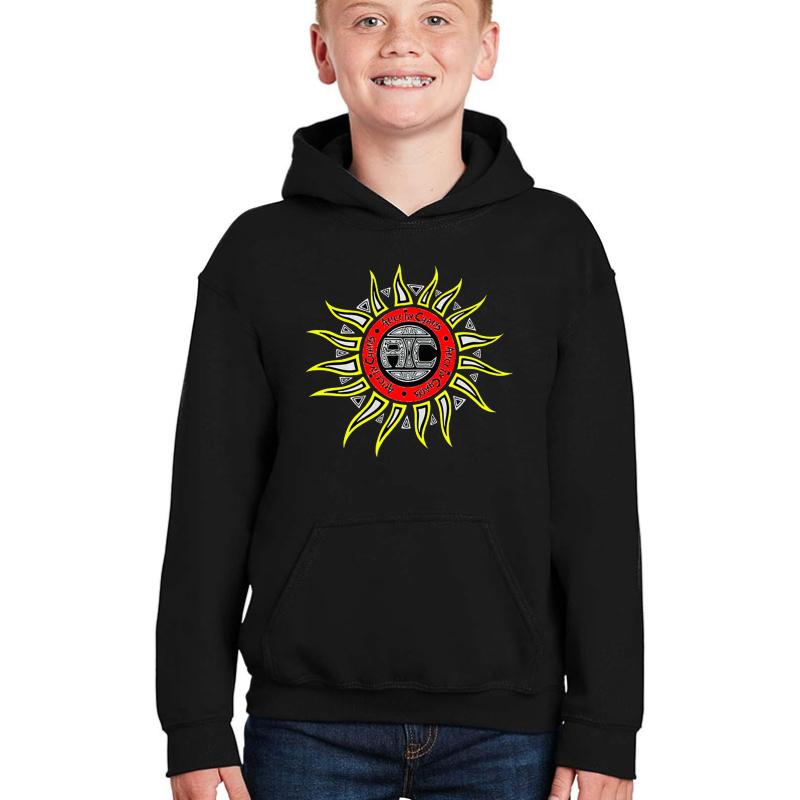 Alice In Chains Logo Youth Hooded Sweatshirt Boy Black