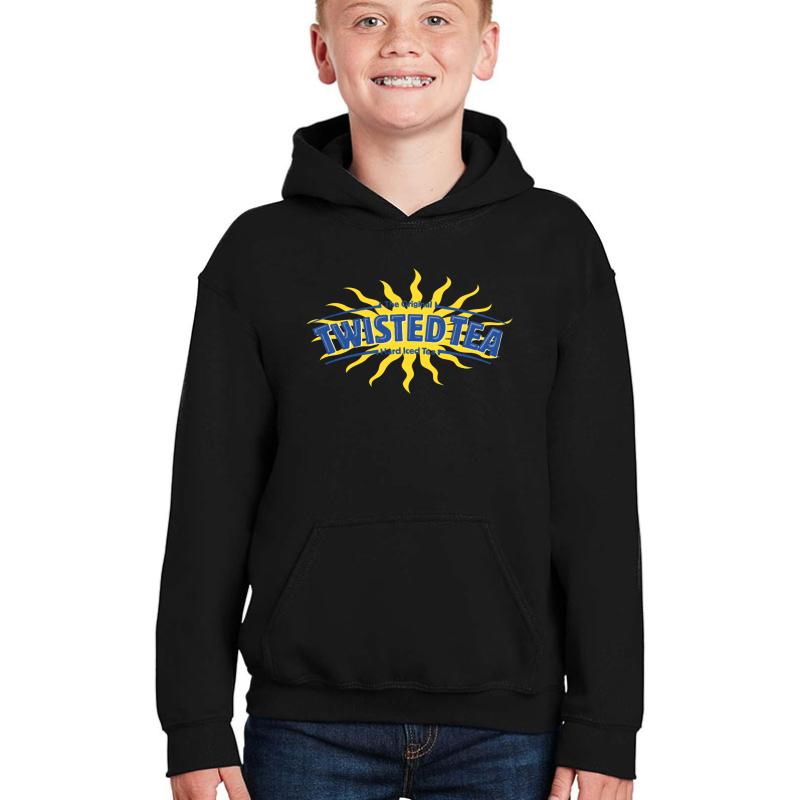 Twisted Tea Youth Hooded Sweatshirt Boy Black