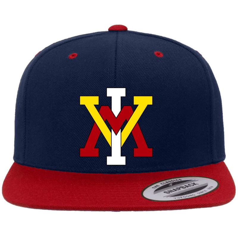 Vmi Keydets Premium Flat Bill Snapback Cap  Navy