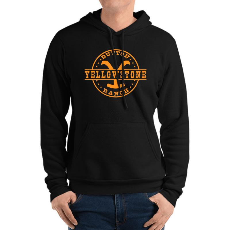 Yellowstone Dutton Ranch - Professional Quality Graphics Unisex Hooded Sweatshirt Men Black