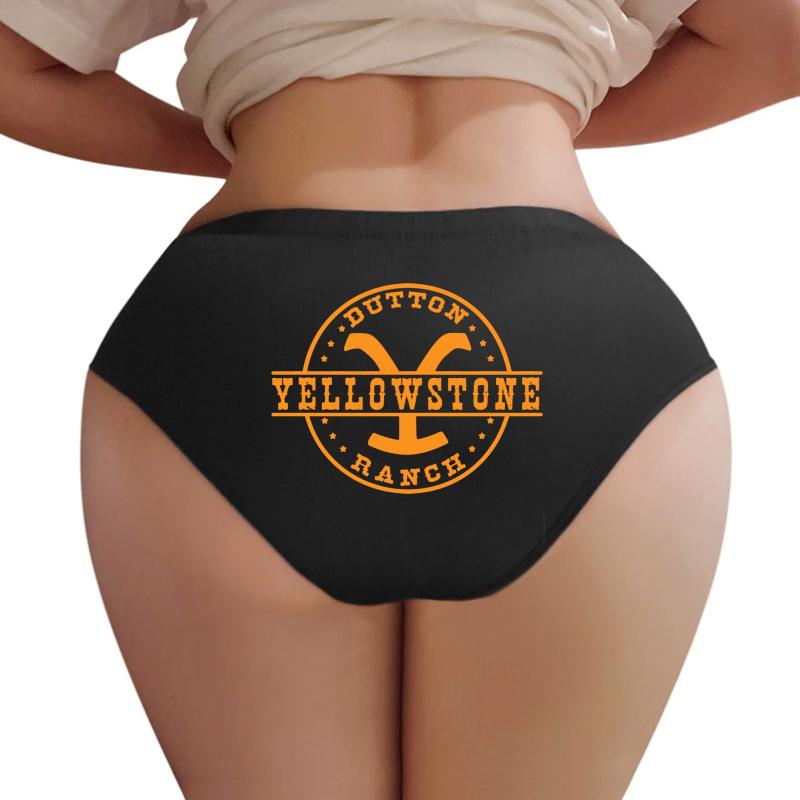 Yellowstone Dutton Ranch - Professional Quality Graphics Women Underwear Panties Women Black