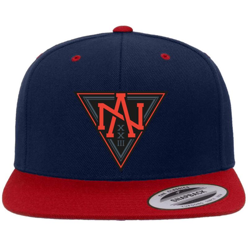 World Cup Of Hockey: Team North America Logo Premium Flat Bill Snapback Cap  Navy