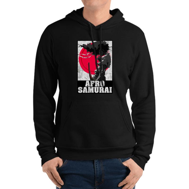 Afro Samurai Unisex Hooded Sweatshirt Men Black