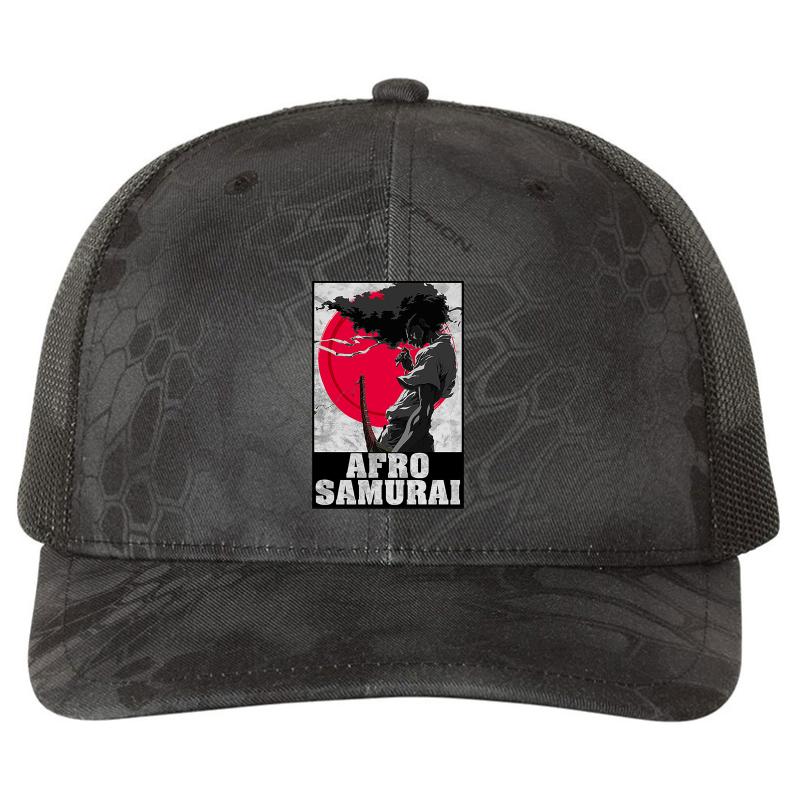 Afro Samurai Richardson Premium Trucker Snapback Cap  Kryptek Typhon Black