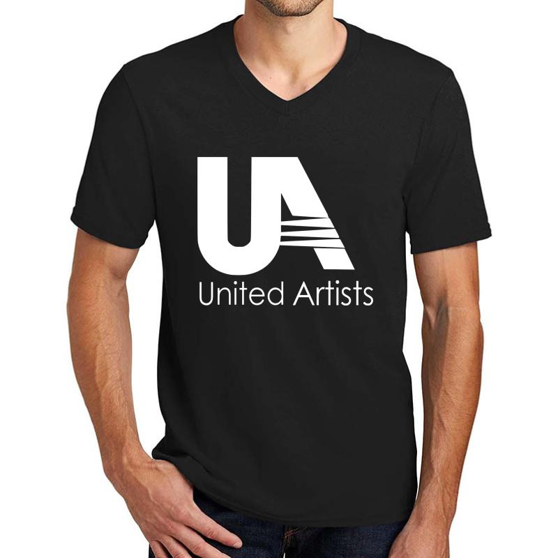 United Artists 1987 Logo Unisex V-Neck T-Shirt Men Black