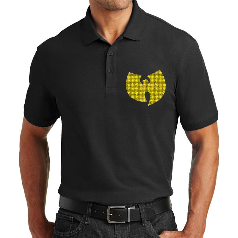 Wu Tang  Unisex Polo Jersey Sport Shirt Men Black