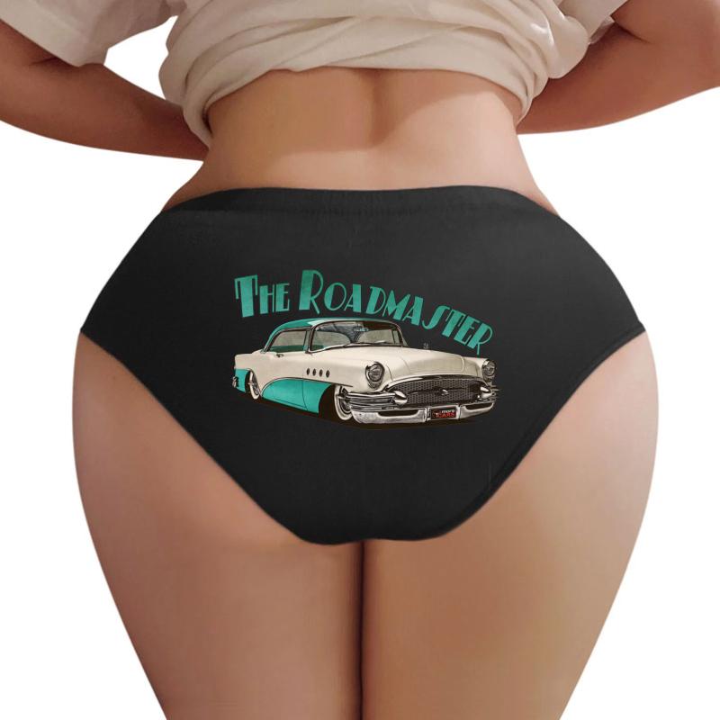 1955 Buick Roadmaster - Aqua Women Underwear Panties Women Black