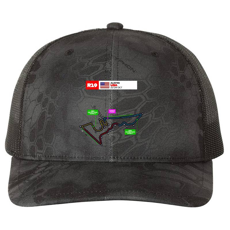 United State Grand Prix Calendar Formula Race Car Circuit Name 2021 Premium Flat Bill Snapback Caps