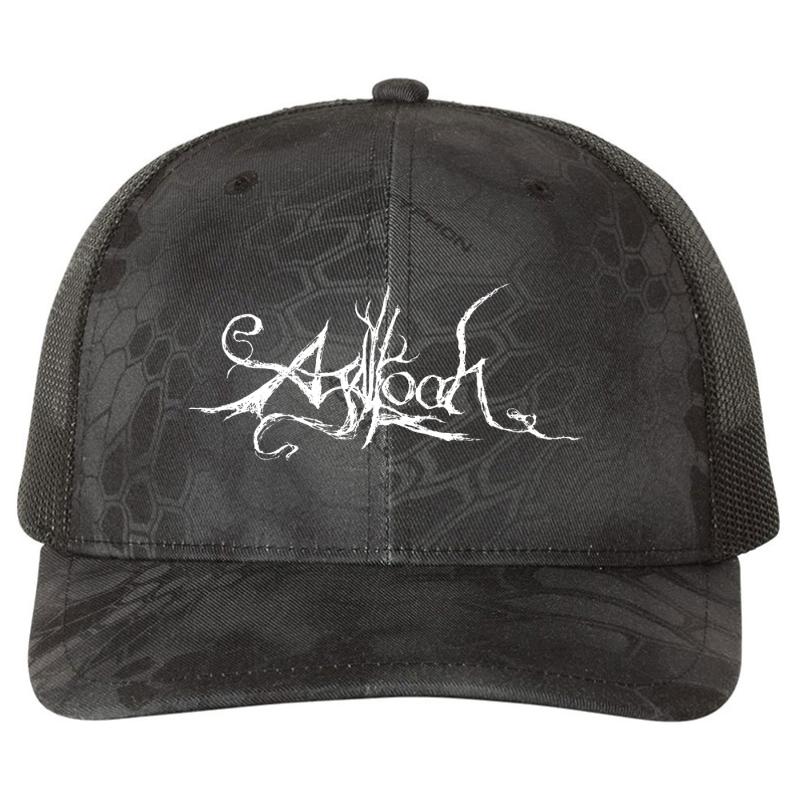 Agalloch Lll Richardson Premium Trucker Snapback Cap  Kryptek Typhon Black