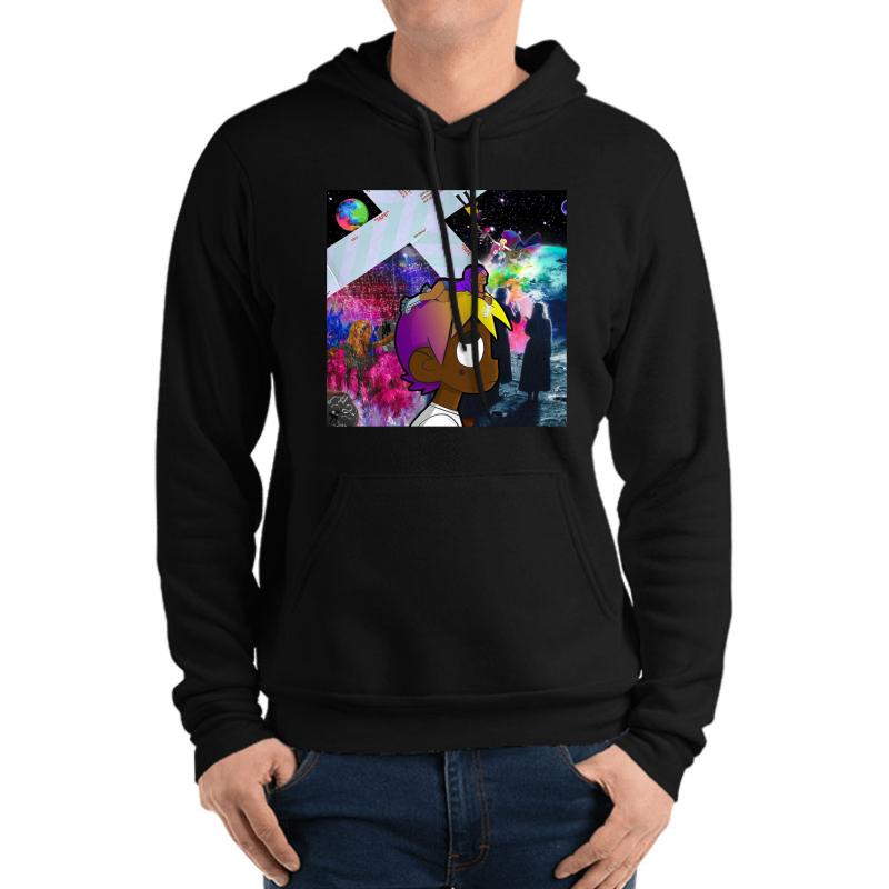 Album Uzi Collage Unisex Hooded Sweatshirt Men Black