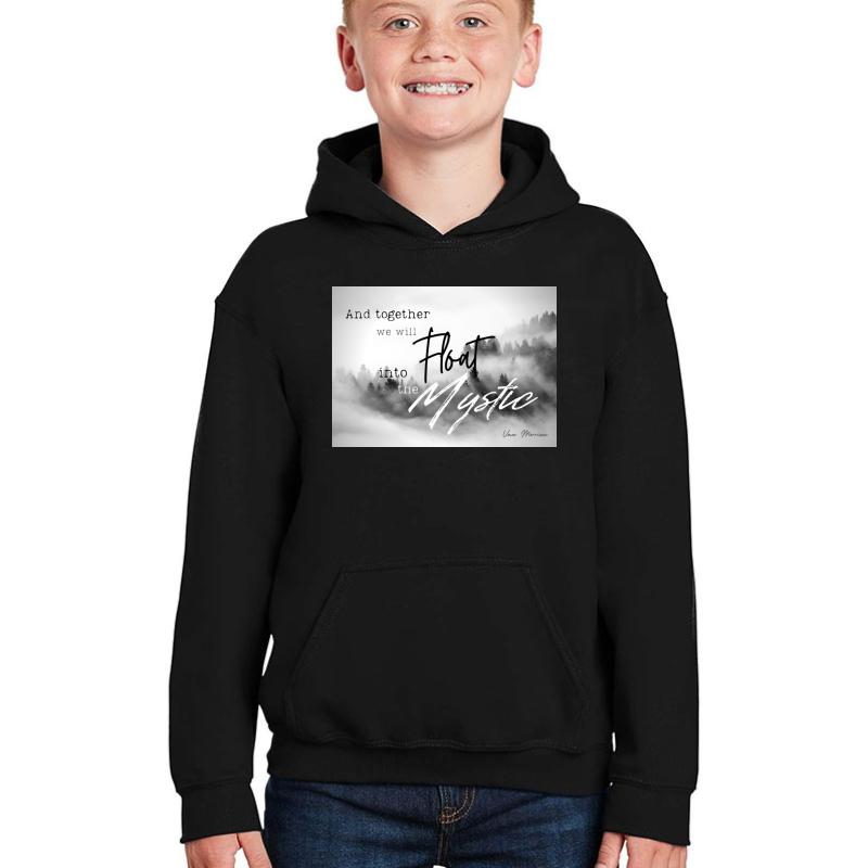 Van Morrison - Into The Mystic Youth Hooded Sweatshirt Boy Black