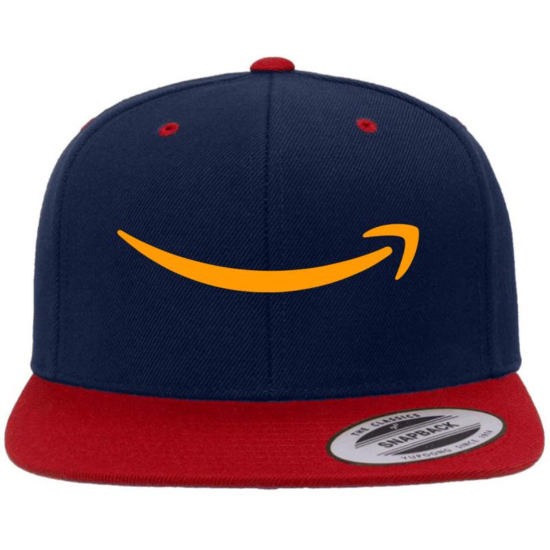 Amazon Employee Premium Flat Bill Snapback Cap  Navy