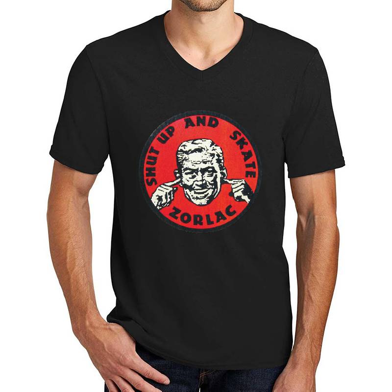 Shut Up And Skate Zorlac Skateboard T Shirt Design Flexfit Baseball Caps