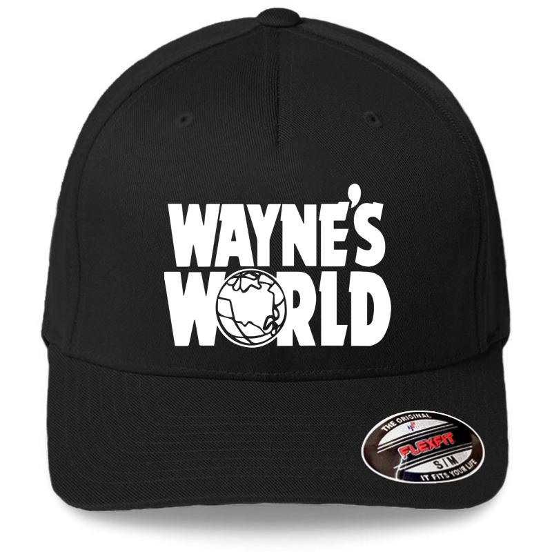 Wayne's World Hd Vector Graphic  Flexfit Baseball Cap  Black