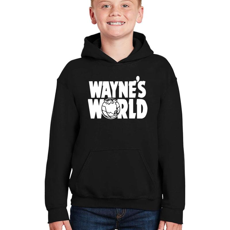 Wayne's World Hd Vector Graphic  Youth Hooded Sweatshirt Boy Black