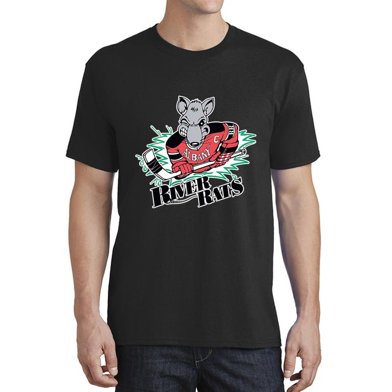 Albany River Rats Unisex T-Shirt Men Black