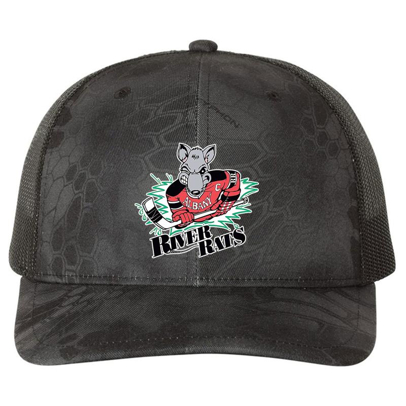 Albany River Rats Richardson Premium Trucker Snapback Cap  Kryptek Typhon Black