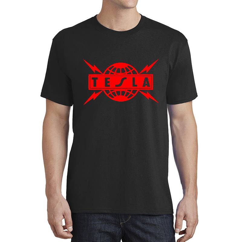 Tesla Red Logo Premium Flat Bill Snapback Caps