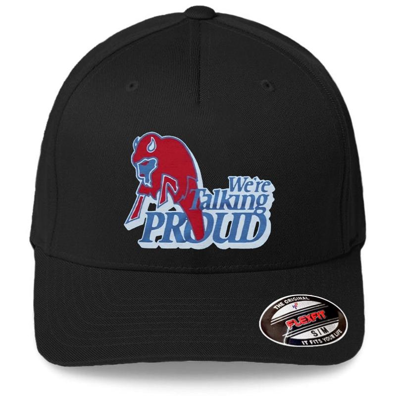 We're Talking Proud For Buffalo Bills Fans Flexfit Baseball Cap  Black