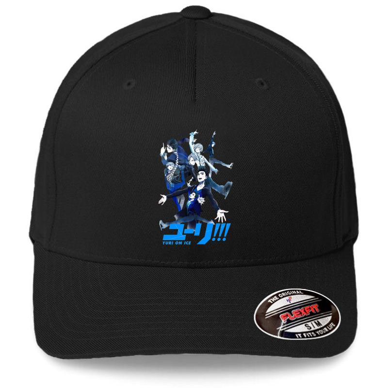 Yuri!!! On Ice - Logo Flexfit Baseball Cap  Black