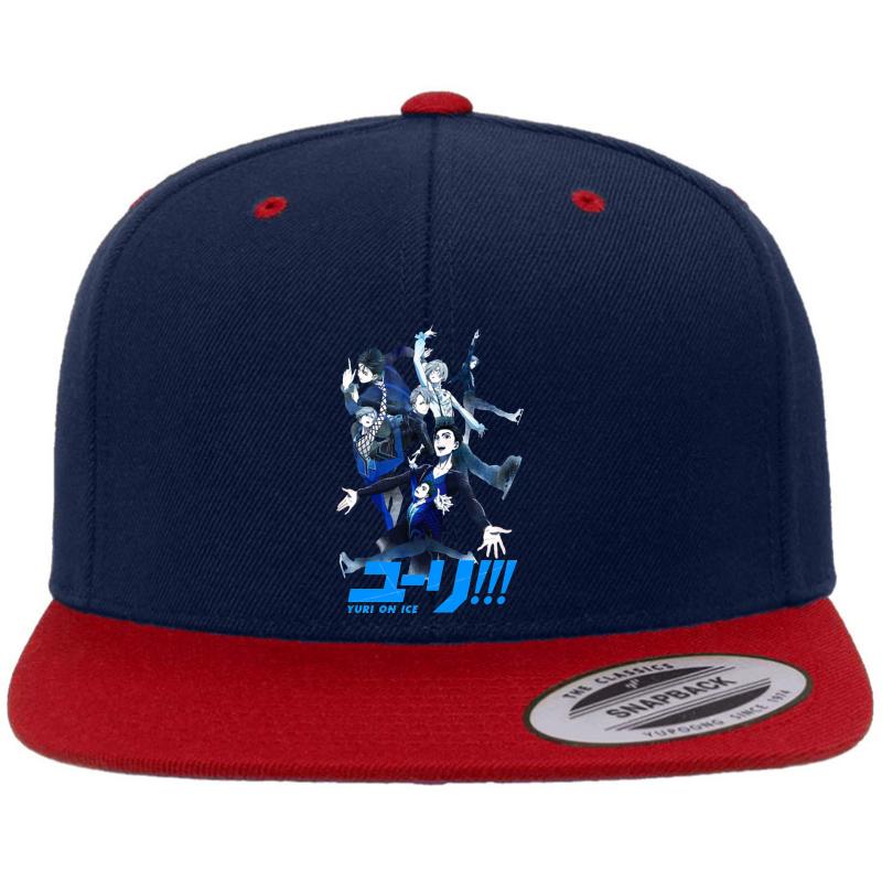 Yuri!!! On Ice - Logo Premium Flat Bill Snapback Cap  Navy