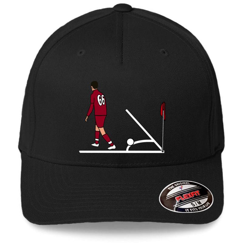 'Corner Taken Quickly' By Trent Alexander Arnold Liverpool Fc Flexfit Baseball Cap  Black