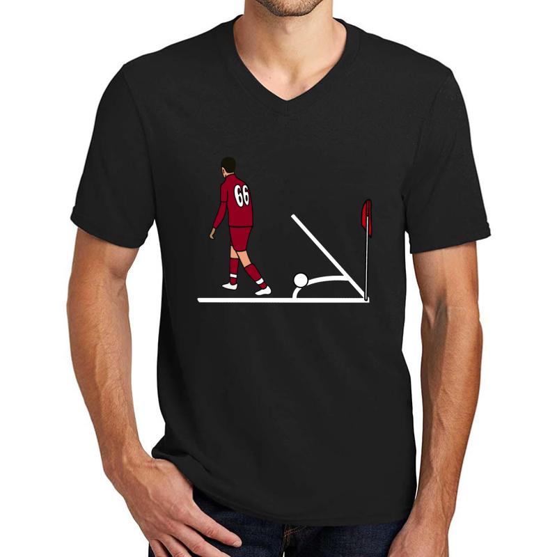 'Corner Taken Quickly' By Trent Alexander Arnold Liverpool Fc Unisex V-Neck T-Shirt Men Black