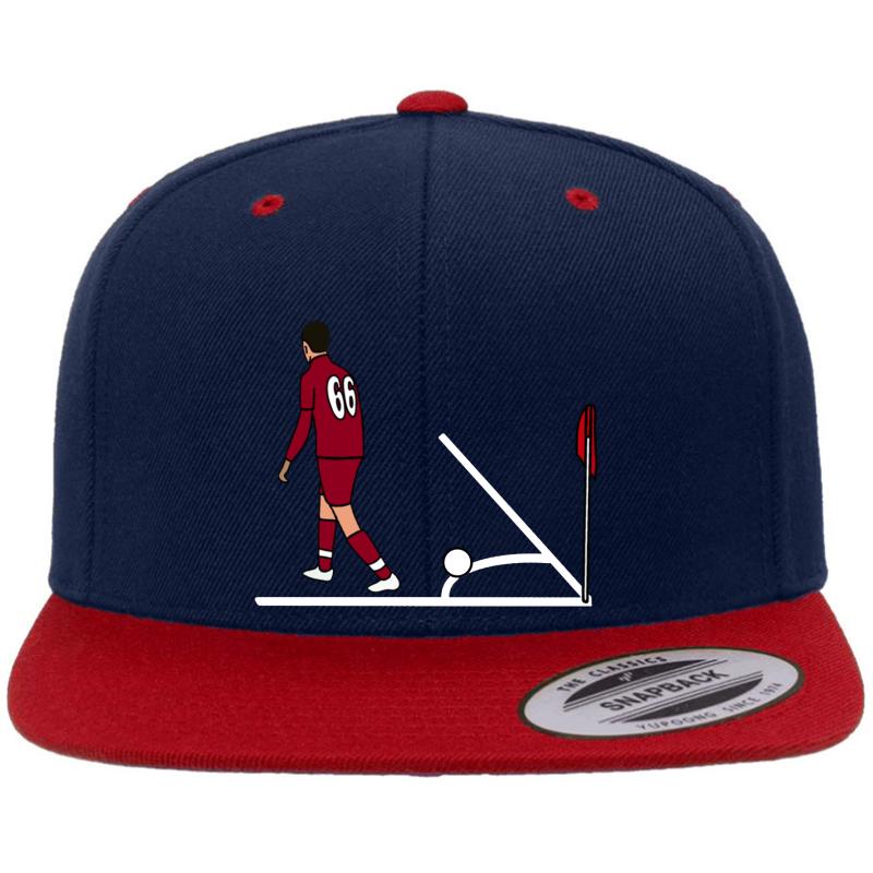 'Corner Taken Quickly' By Trent Alexander Arnold Liverpool Fc Premium Flat Bill Snapback Cap  Navy