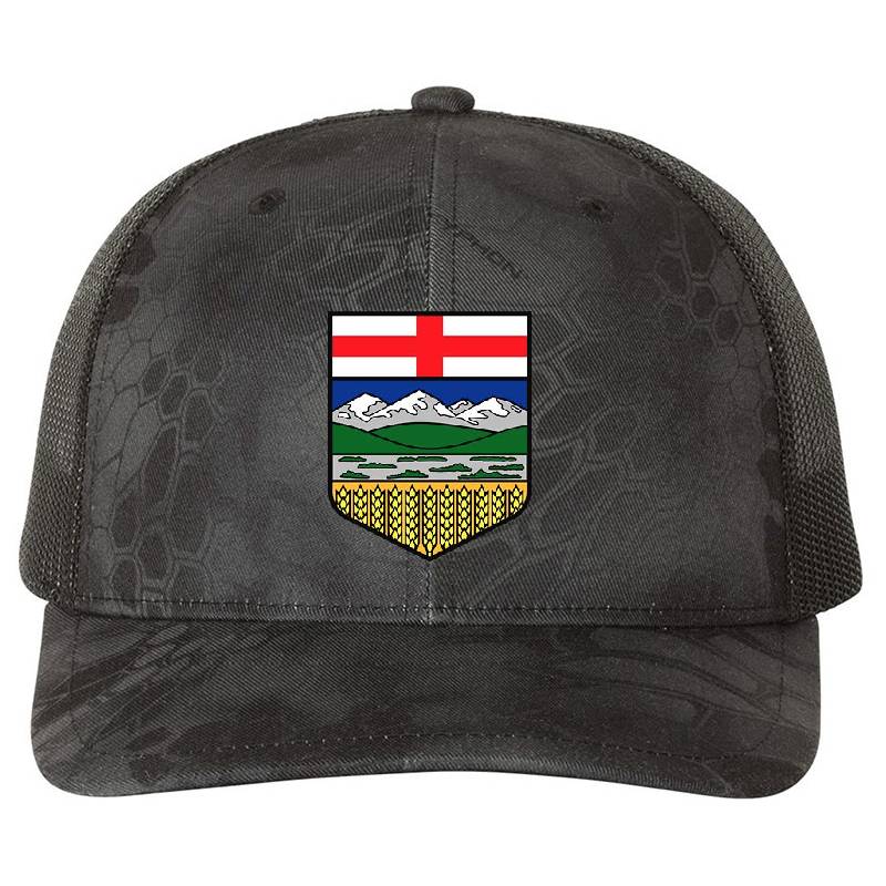 Flag of Alberta Premium Flat Bill Snapback Caps