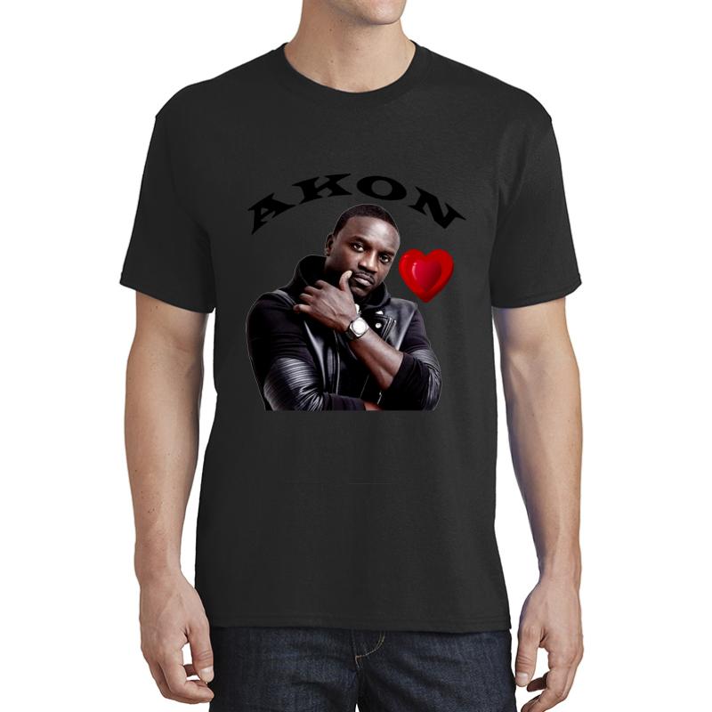 Akon Unisex T-Shirt Men Black