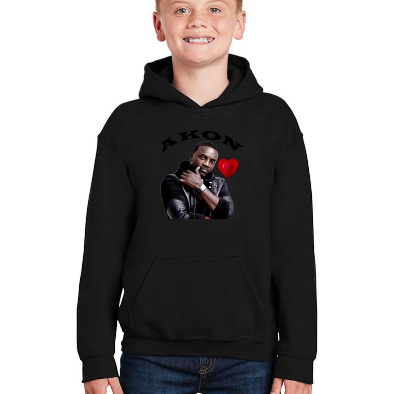 Akon Youth Hooded Sweatshirt Boy Black