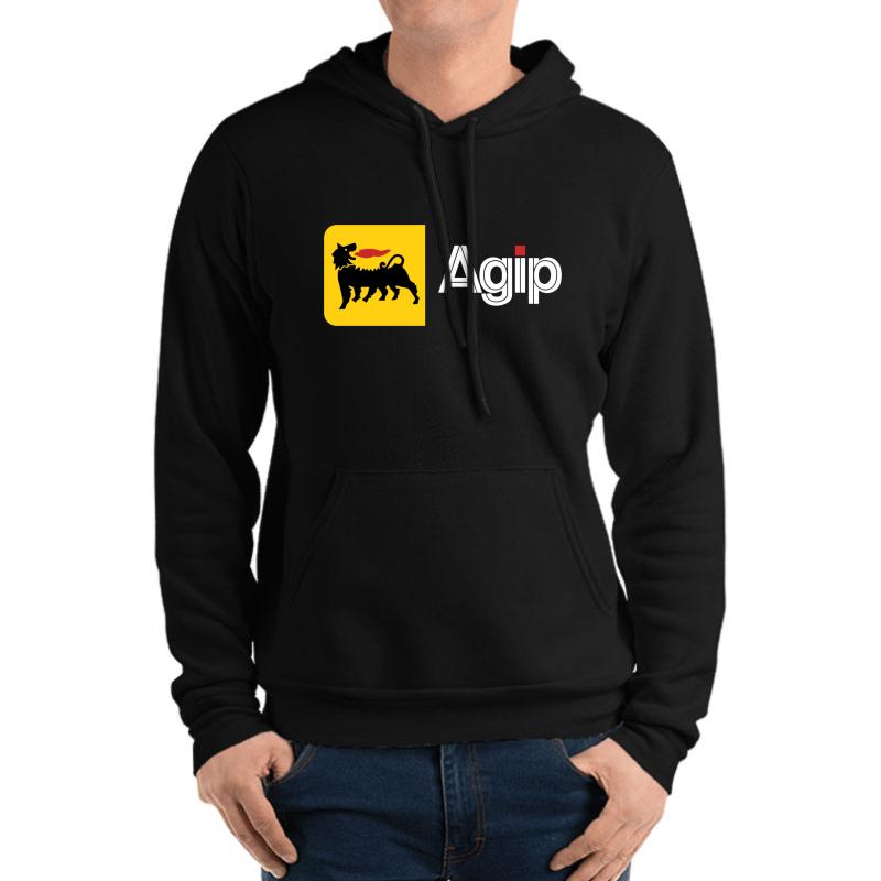 Agip Engine Oils Car Unisex Hooded Sweatshirt Men Black