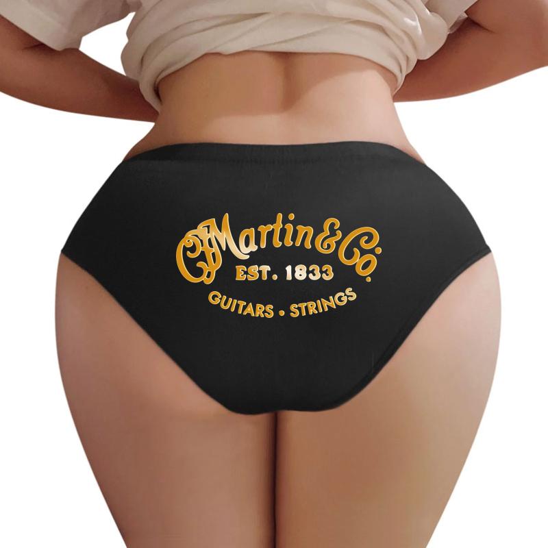 2021 Martin Guitars Women Underwear Panties Women Black