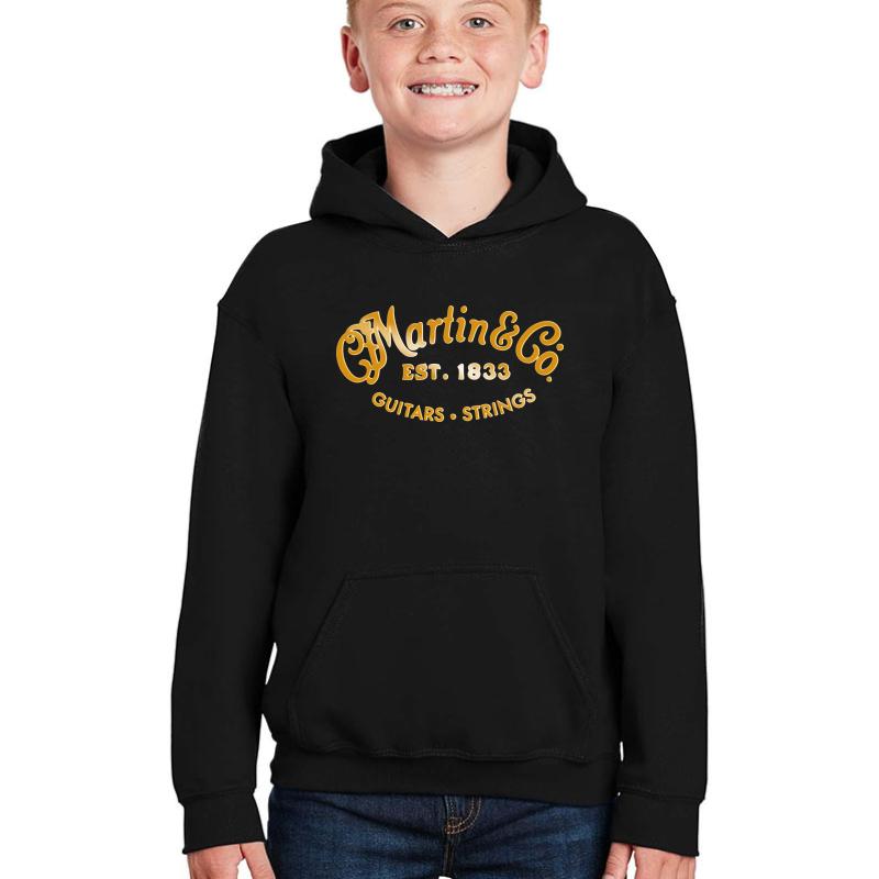 2021 Martin Guitars Youth Hooded Sweatshirt Boy Black